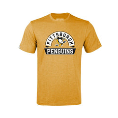 Pittsburgh Penguins Levelwear Youth Little Richmond Banner Arch T-Shirt Outlet