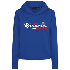 New York Rangers Levelwear Women's Sweet Monument Tri-Blend Cropped Pullover Hoodie Sale