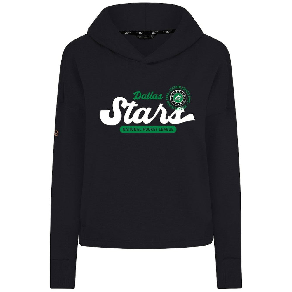 Dallas Stars Levelwear Women's Sweet Monument Tri-Blend Cropped Pullover Hoodie Discount