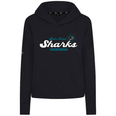 San Jose Sharks Levelwear Women's Sweet Monument Tri-Blend Cropped Pullover Hoodie For Sale
