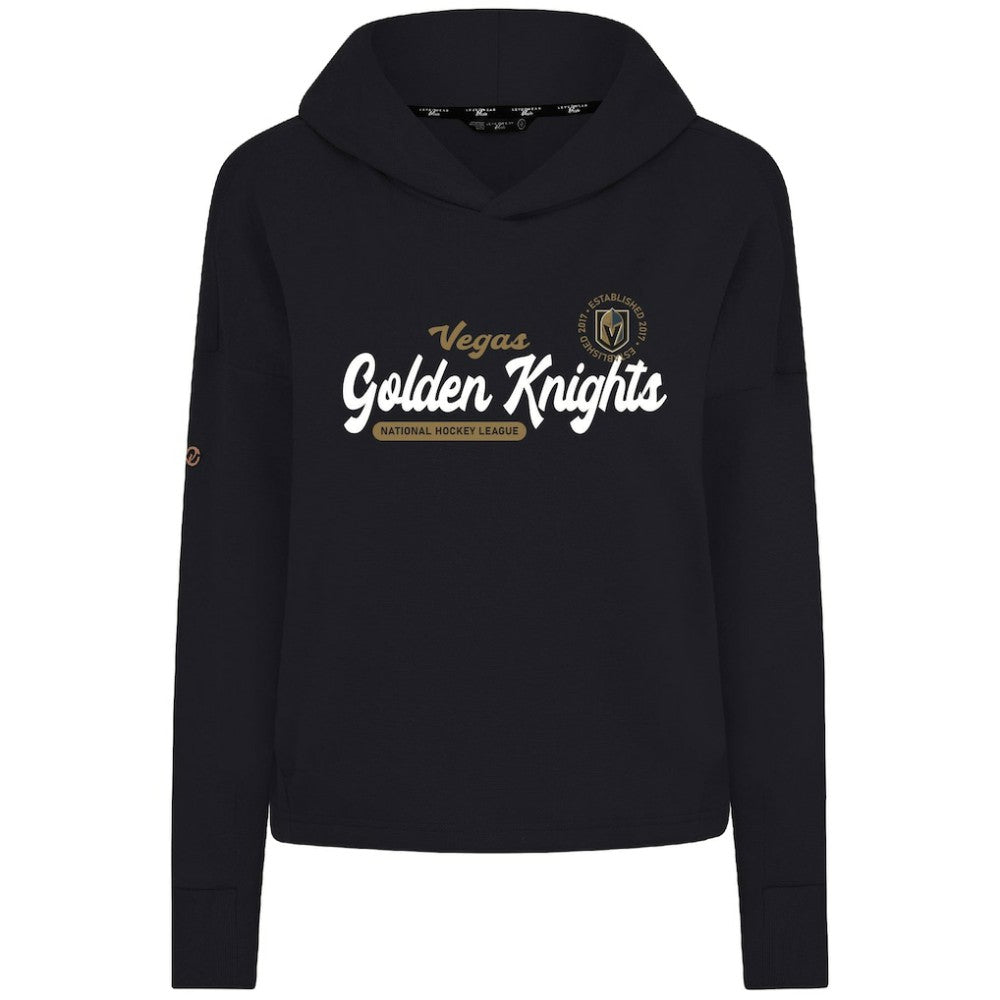 Vegas Golden Knights Levelwear Women's Sweet Monument Tri-Blend Cropped Pullover Hoodie Sale