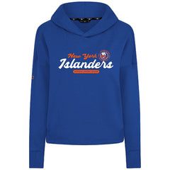 New York Islanders Levelwear Women's Sweet Monument Tri-Blend Cropped Pullover Hoodie On Sale