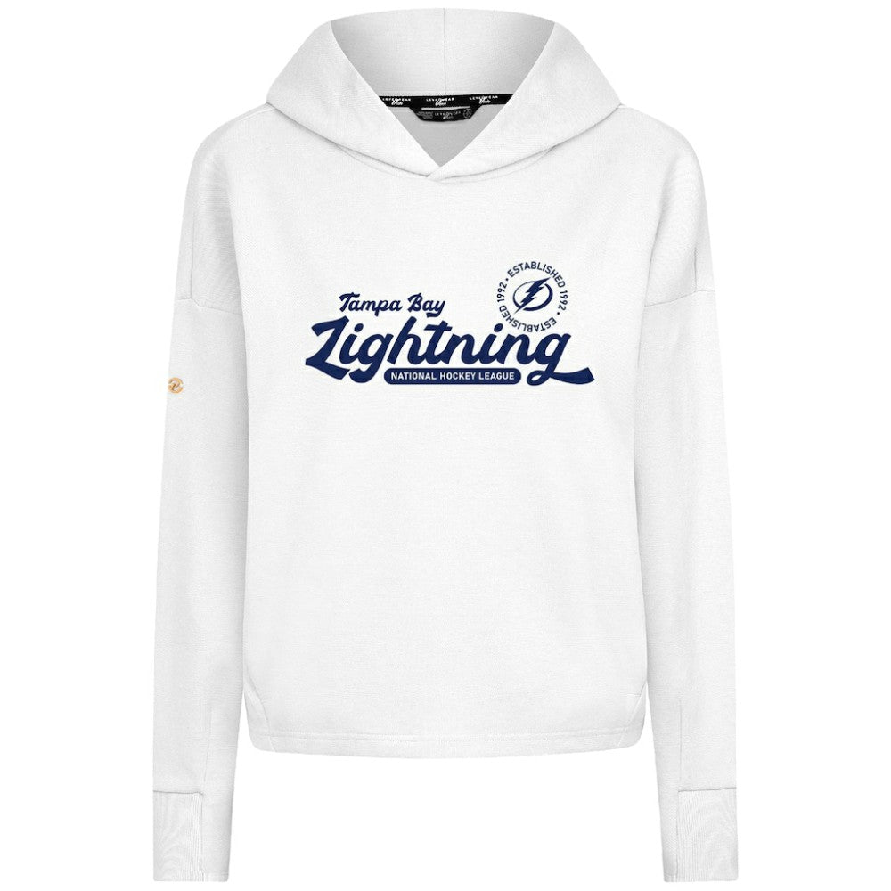 Tampa Bay Lightning Levelwear Women's Sweet Monument Tri-Blend Cropped Pullover Hoodie Discount