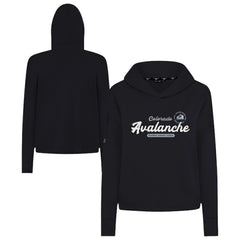 Colorado Avalanche Levelwear Women's Sweet Monument Tri-Blend Cropped Pullover Hoodie Online