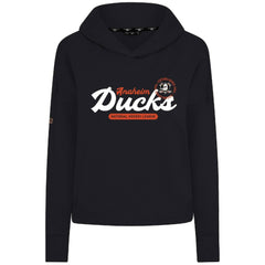 Anaheim Ducks Levelwear Women's Sweet Monument Tri-Blend Cropped Pullover Hoodie For Sale