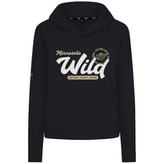 Minnesota Wild Levelwear Women's Sweet Monument Tri-Blend Cropped Pullover Hoodie Outlet