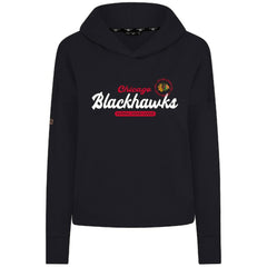 Chicago Blackhawks Levelwear Women's Sweet Monument Tri-Blend Cropped Pullover Hoodie Discount