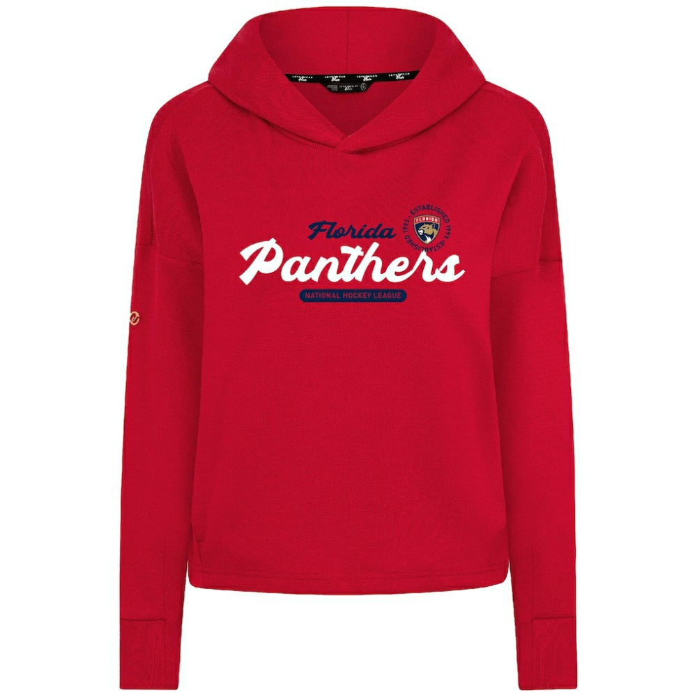 Florida Panthers Levelwear Women's Sweet Monument Tri-Blend Cropped Pullover Hoodie Discount