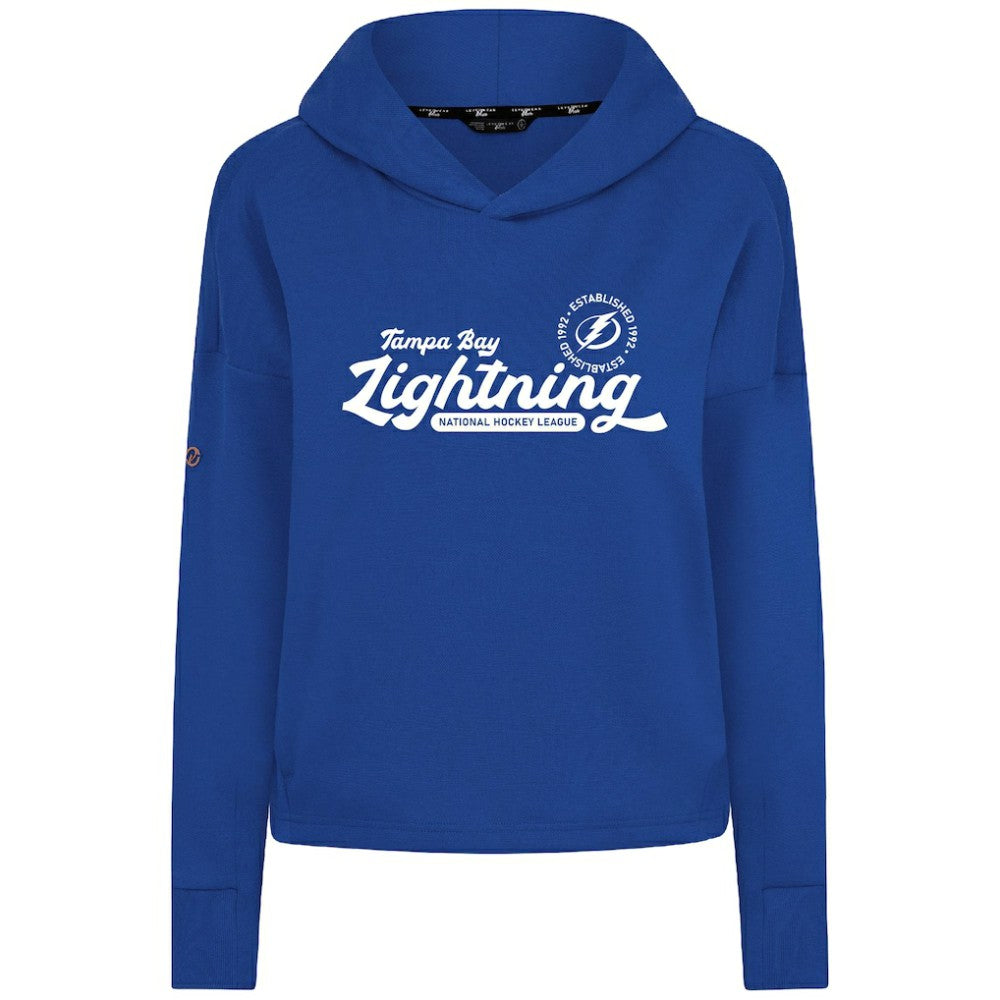 Tampa Bay Lightning Levelwear Women's Sweet Monument Tri-Blend Cropped Pullover Hoodie Online