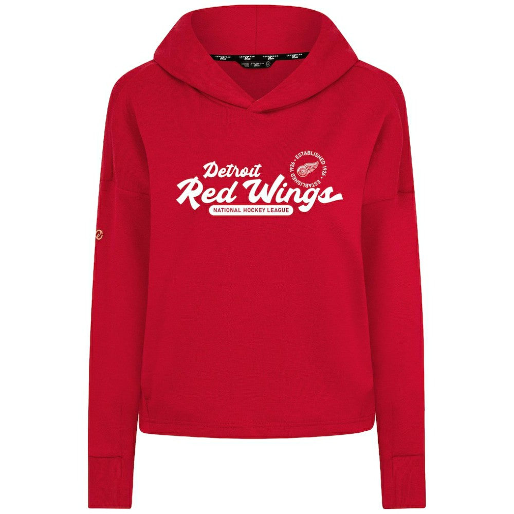 Detroit Red Wings Levelwear Women's Sweet Monument Tri-Blend Cropped Pullover Hoodie Online