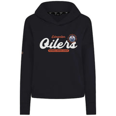 Edmonton Oilers Levelwear Women's Sweet Monument Tri-Blend Cropped Pullover Hoodie Outlet