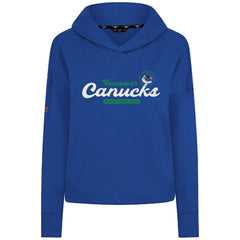 Vancouver Canucks Levelwear Women's Sweet Monument Tri-Blend Cropped Pullover Hoodie Outlet