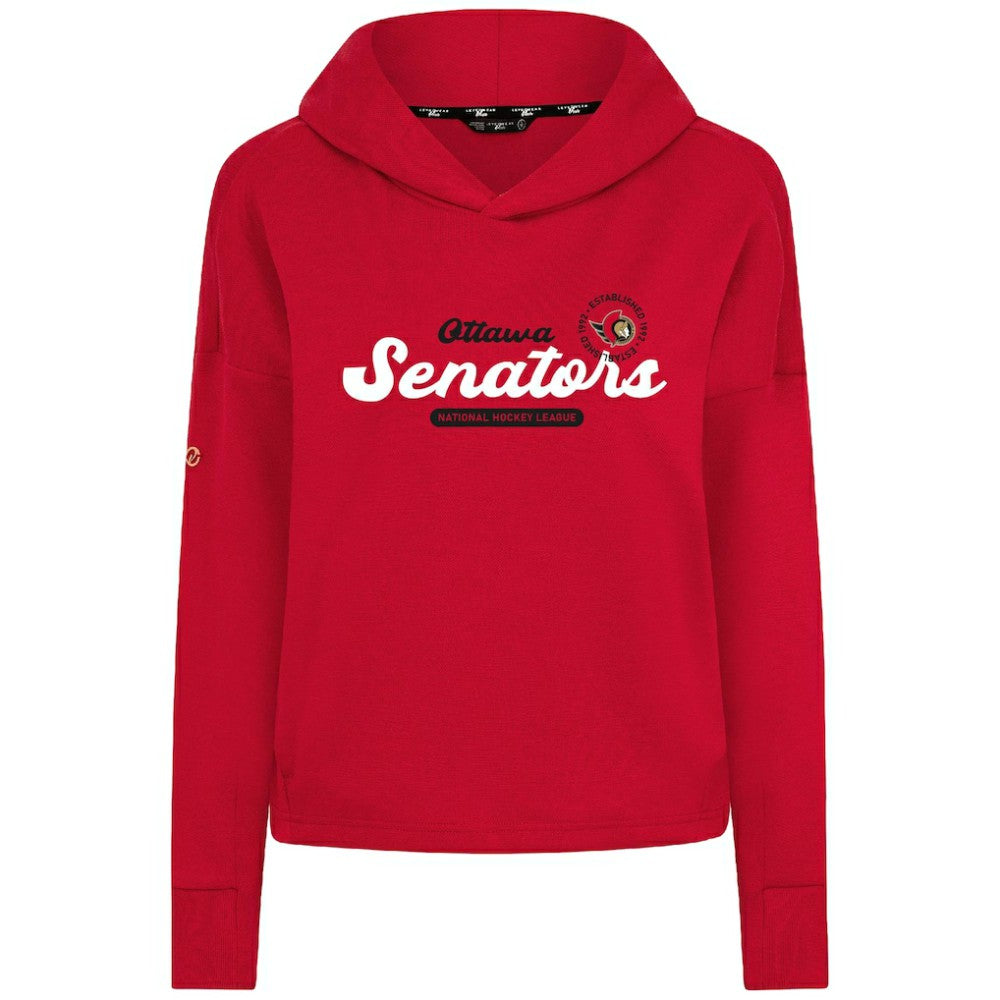 Ottawa Senators Levelwear Women's Sweet Monument Tri-Blend Cropped Pullover Hoodie Sale