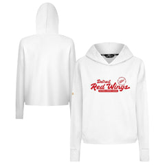 Detroit Red Wings Levelwear Women's Sweet Monument Tri-Blend Cropped Pullover Hoodie Discount