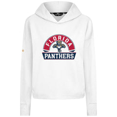 Florida Panthers Levelwear Women's Sweet Banner Arch Tri-Blend Cropped Pullover Hoodie On Sale