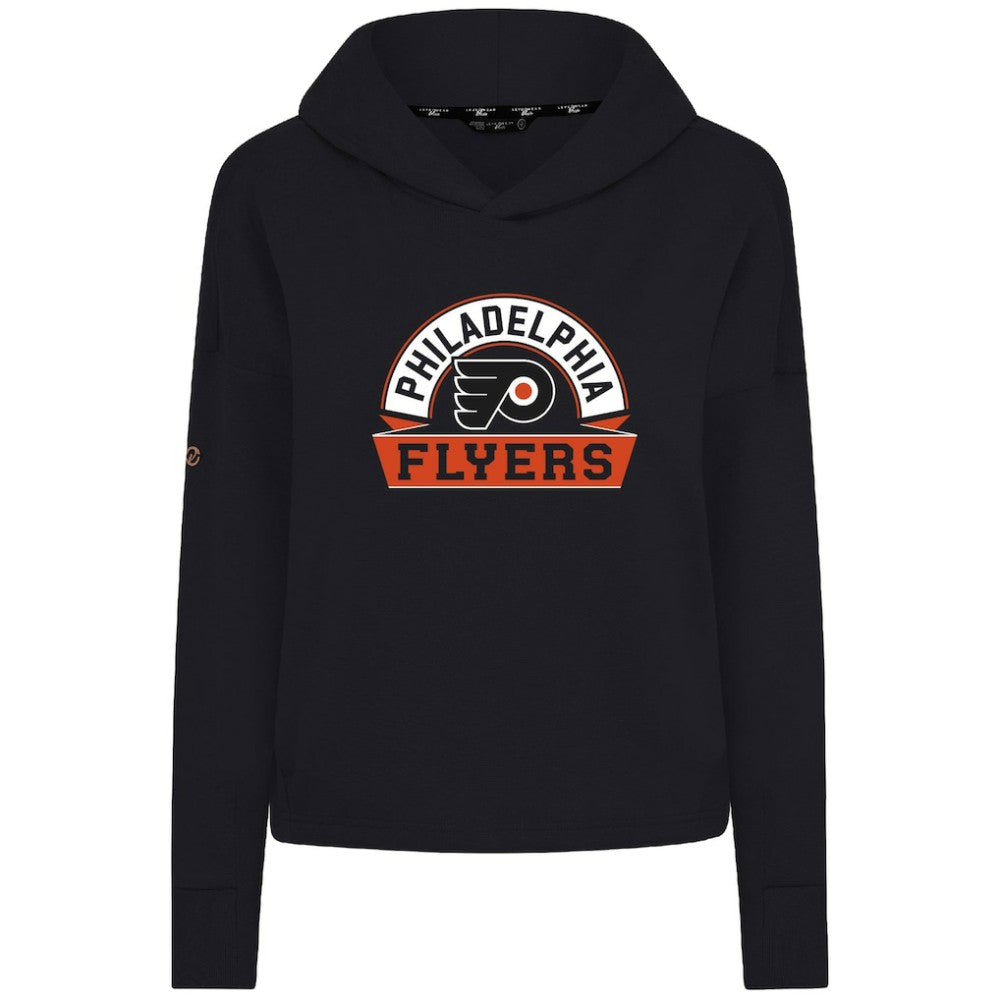 Philadelphia Flyers Levelwear Women's Sweet Banner Arch Tri-Blend Cropped Pullover Hoodie Online