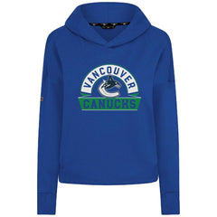 Vancouver Canucks Levelwear Women's Sweet Banner Arch Tri-Blend Cropped Pullover Hoodie Sale