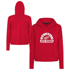 Detroit Red Wings Levelwear Women's Sweet Banner Arch Tri-Blend Cropped Pullover Hoodie On Sale