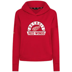 Detroit Red Wings Levelwear Women's Sweet Banner Arch Tri-Blend Cropped Pullover Hoodie On Sale