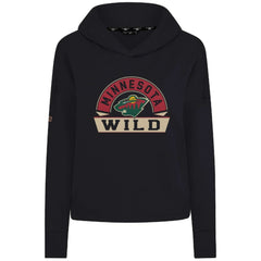 Minnesota Wild Levelwear Women's Sweet Banner Arch Tri-Blend Cropped Pullover Hoodie On Sale