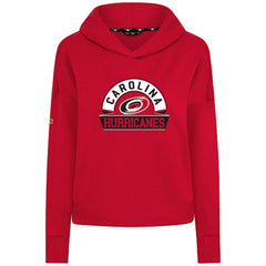 Carolina Hurricanes Levelwear Women's Sweet Banner Arch Tri-Blend Cropped Pullover Hoodie On Sale