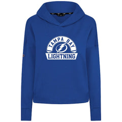 Tampa Bay Lightning Levelwear Women's Sweet Banner Arch Tri-Blend Cropped Pullover Hoodie Outlet