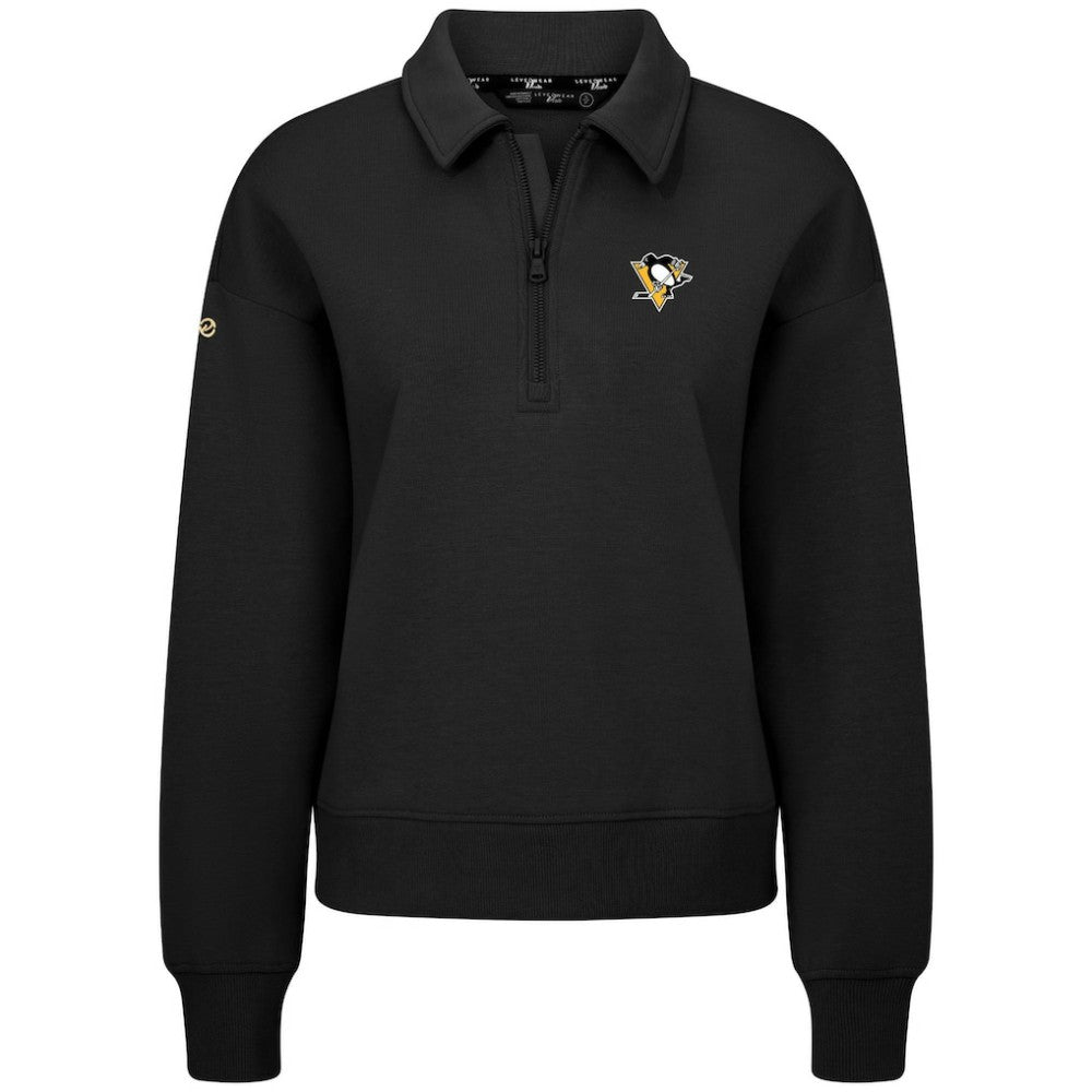 Pittsburgh Penguins Levelwear Women's Canmore Quarter-Zip Pullover Outlet