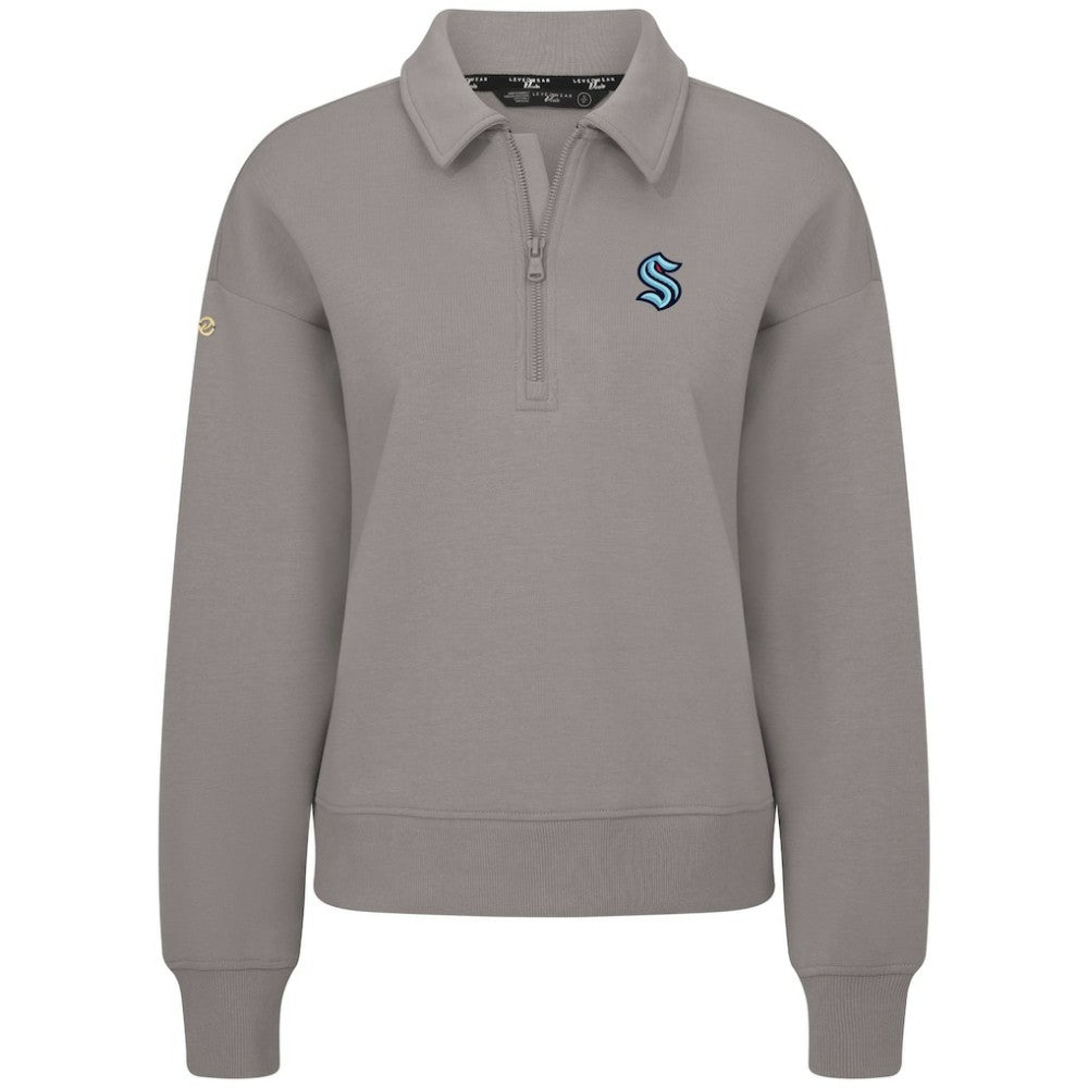 Seattle Kraken Levelwear Women's Canmore Quarter-Zip Pullover Outlet
