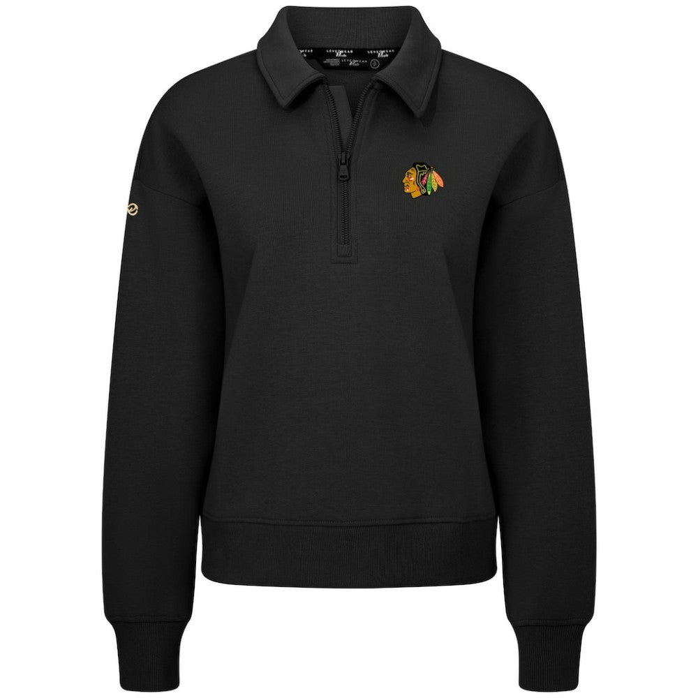 Chicago Blackhawks Levelwear Women's Canmore Quarter-Zip Pullover Online
