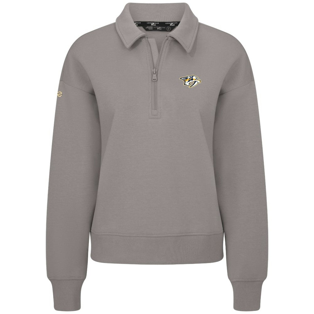 Nashville Predators Levelwear Women's Canmore Quarter-Zip Pullover Sale
