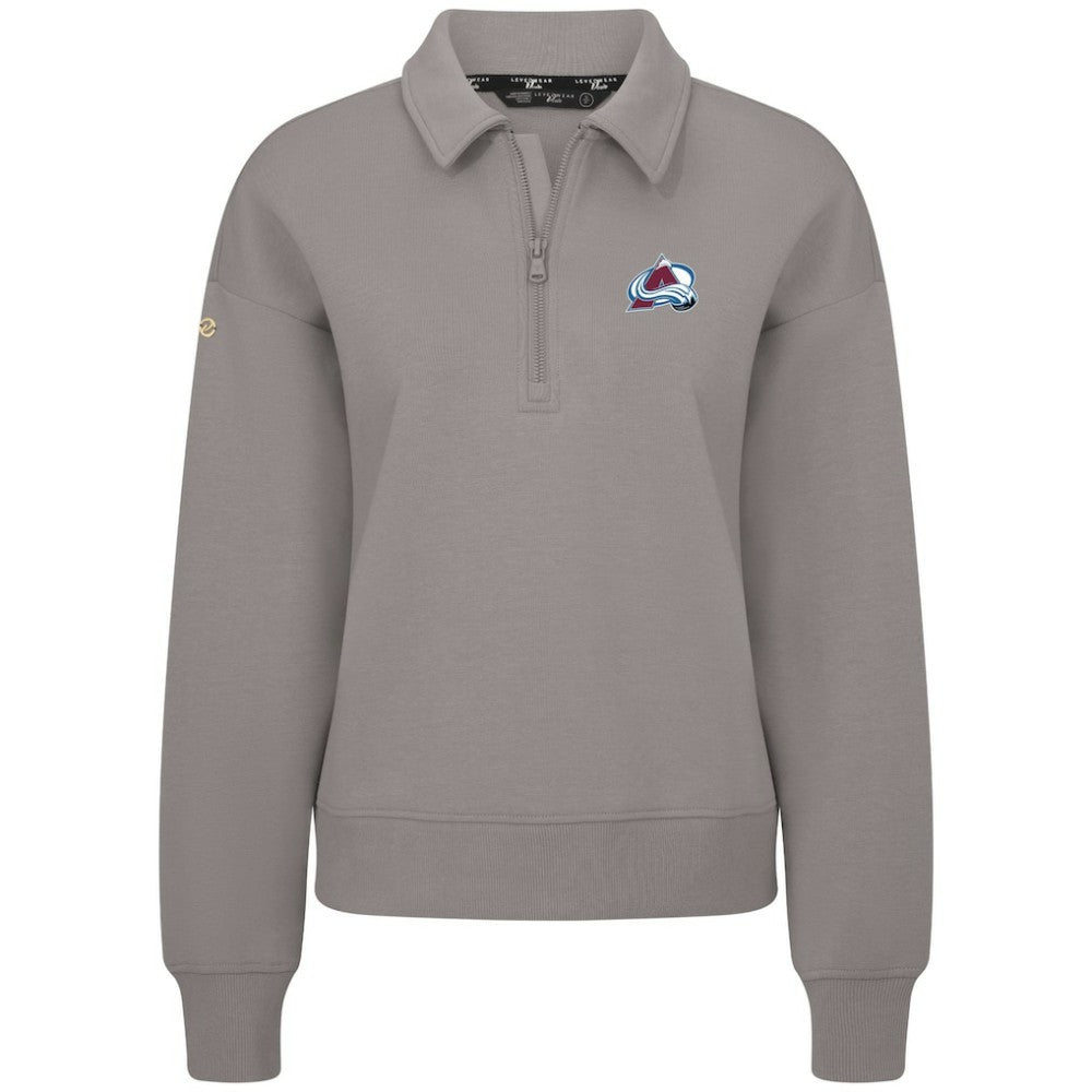 Colorado Avalanche Levelwear Women's Canmore Quarter-Zip Pullover For Sale