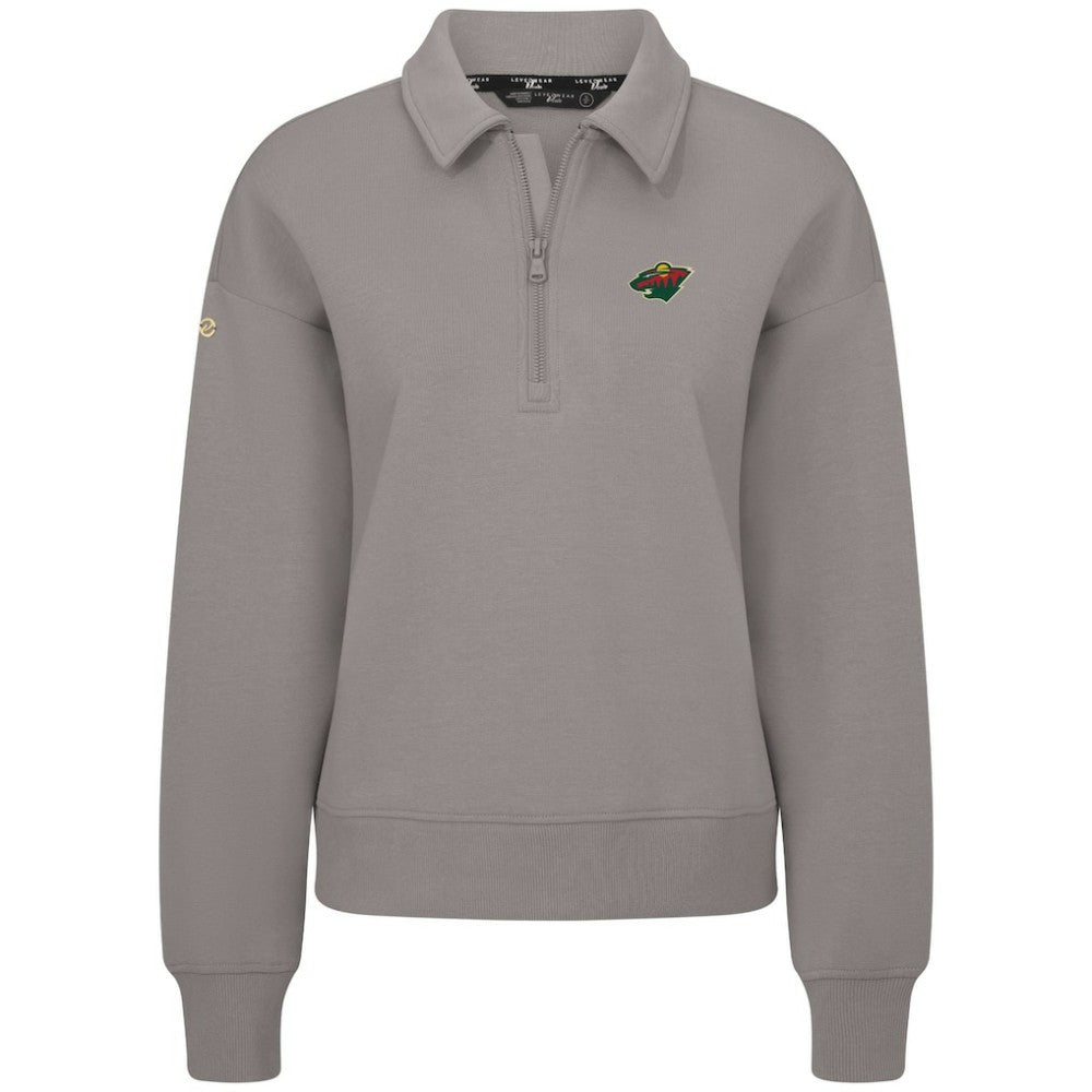 Minnesota Wild Levelwear Women's Canmore Quarter-Zip Pullover For Sale