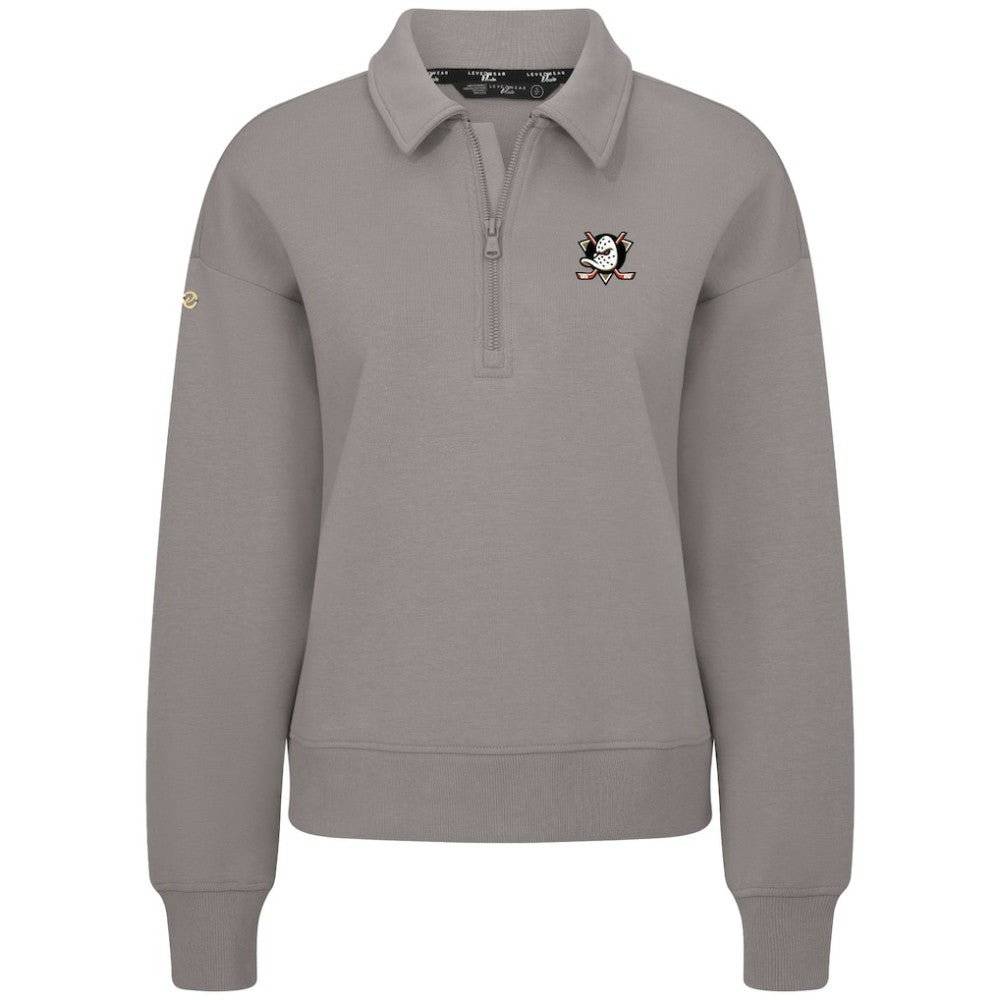 Anaheim Ducks Levelwear Women's Canmore Quarter-Zip Pullover Sale