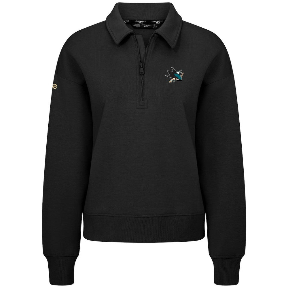 San Jose Sharks Levelwear Women's Canmore Quarter-Zip Pullover Sale