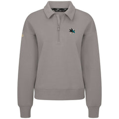 San Jose Sharks Levelwear Women's Canmore Quarter-Zip Pullover For Sale