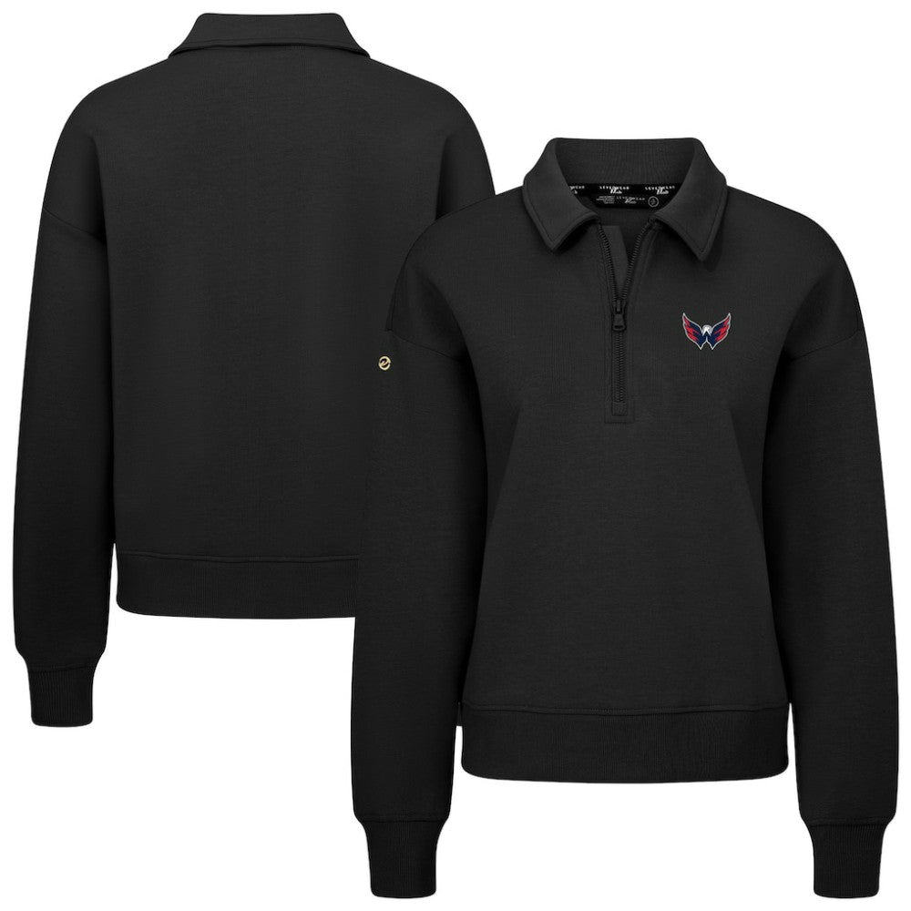 Washington Capitals Levelwear Women's Canmore Quarter-Zip Pullover For Sale