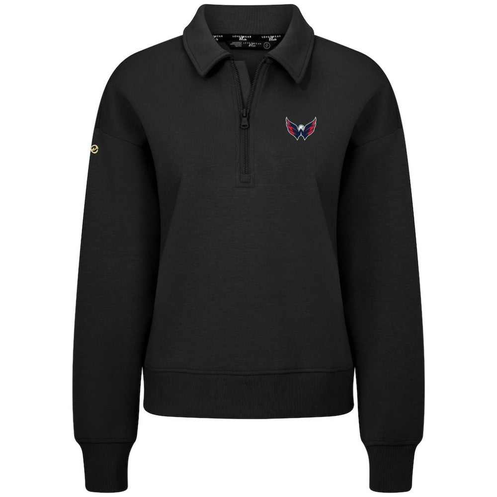 Washington Capitals Levelwear Women's Canmore Quarter-Zip Pullover For Sale