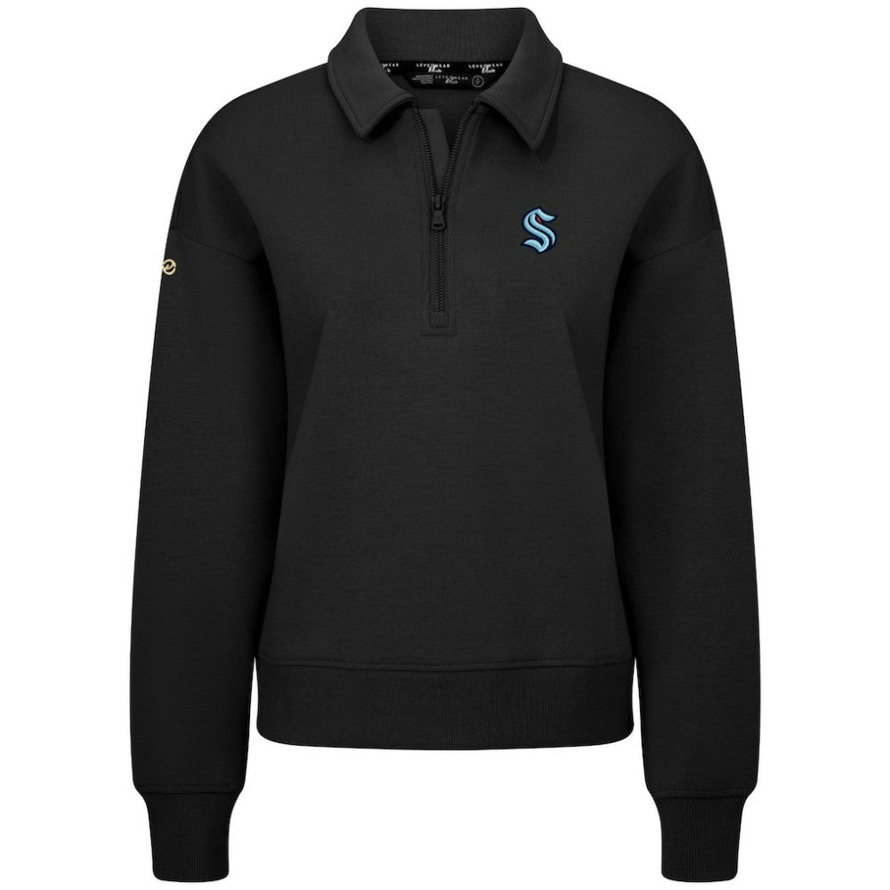 Seattle Kraken Levelwear Women's Canmore Quarter-Zip Pullover Discount