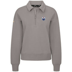 Edmonton Oilers Levelwear Women's Canmore Quarter-Zip Pullover Sale