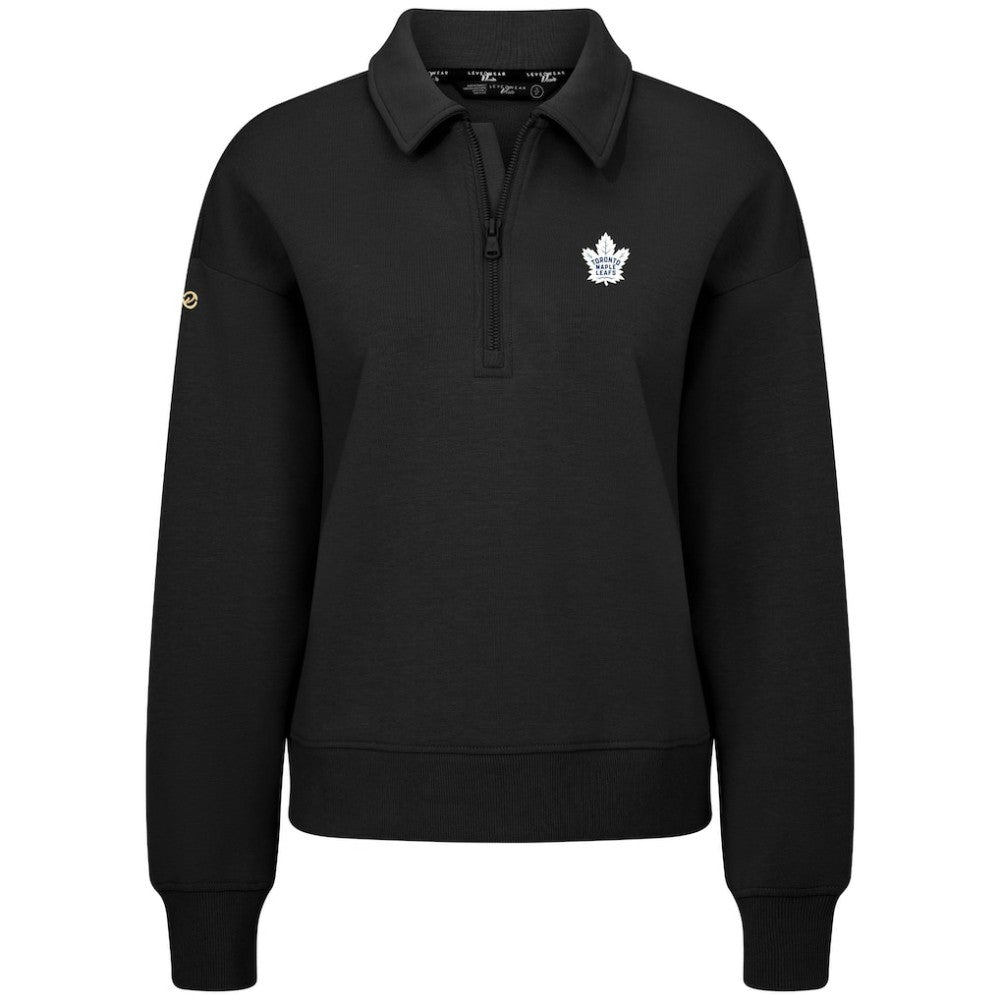 Toronto Maple Leafs Levelwear Women's Canmore Quarter-Zip Pullover For Sale