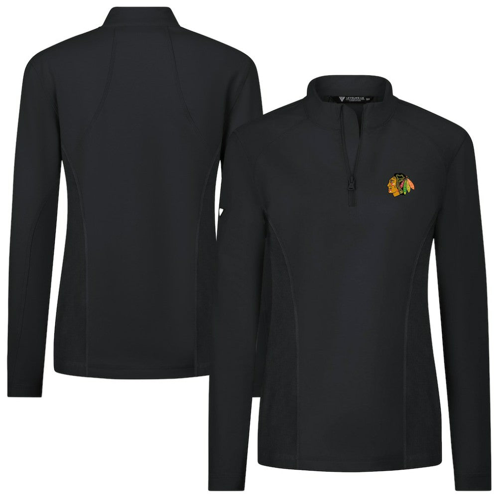 Chicago Blackhawks Levelwear Women's Upright Quarter-Zip Pullover Sale