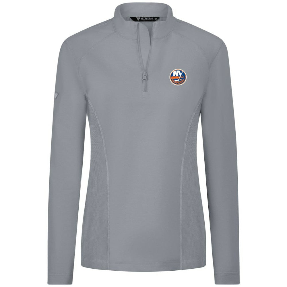 New York Islanders Levelwear Women's Upright Quarter-Zip Pullover For Sale