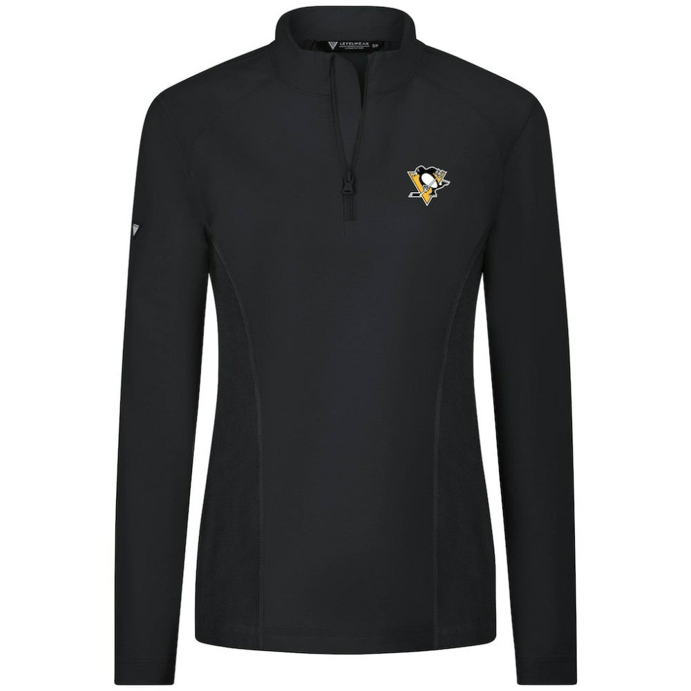 Pittsburgh Penguins Levelwear Women's Upright Quarter-Zip Pullover Discount