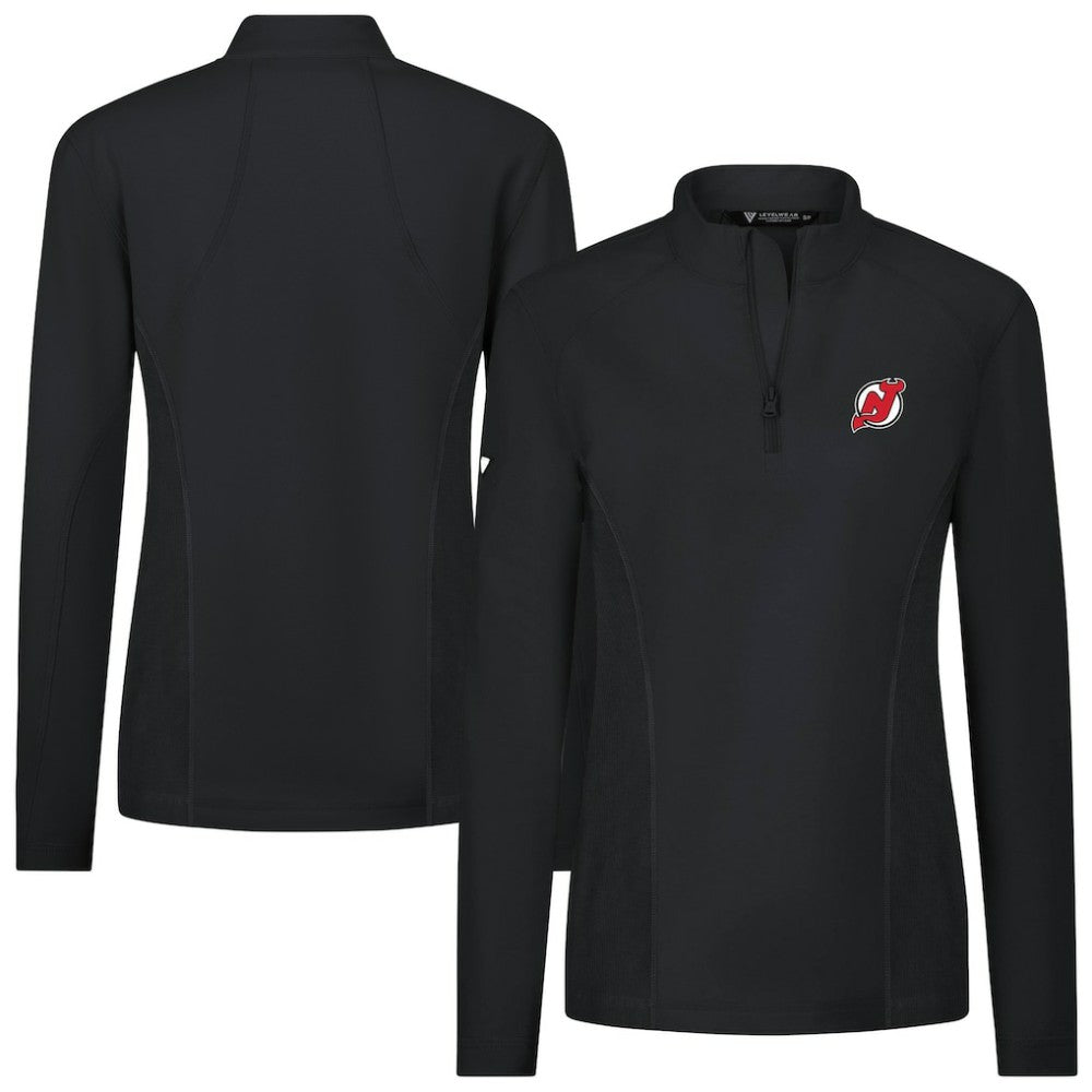 New Jersey Devils Levelwear Women's Upright Quarter-Zip Pullover Outlet
