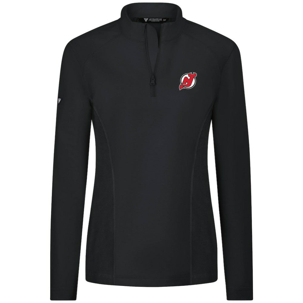 New Jersey Devils Levelwear Women's Upright Quarter-Zip Pullover Outlet