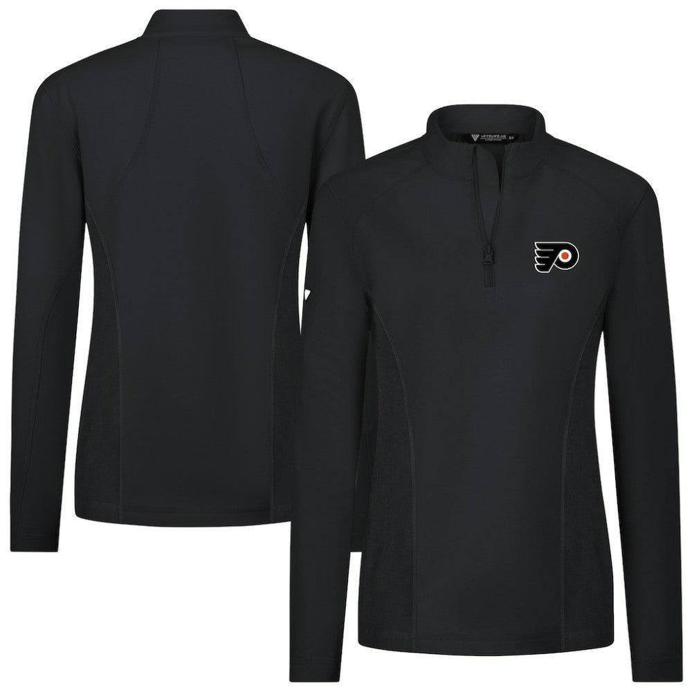 Philadelphia Flyers Levelwear Women's Upright Quarter-Zip Pullover For Sale