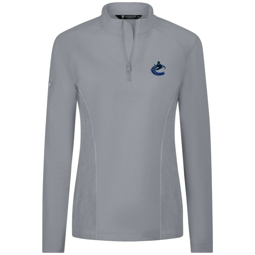 Vancouver Canucks Levelwear Women's Upright Quarter-Zip Pullover Outlet