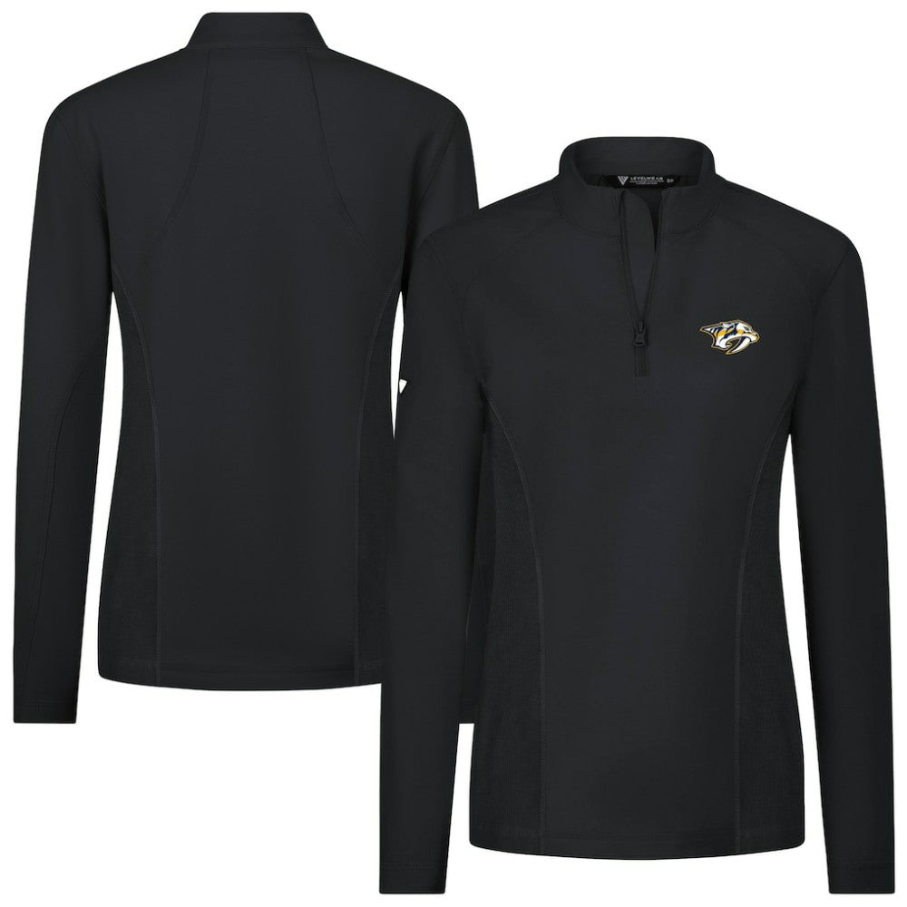 Nashville Predators Levelwear Women's Upright Quarter-Zip Pullover Outlet
