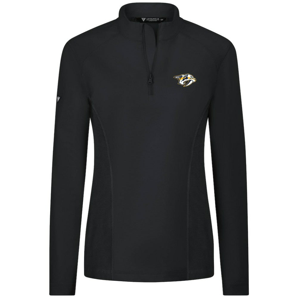 Nashville Predators Levelwear Women's Upright Quarter-Zip Pullover Outlet