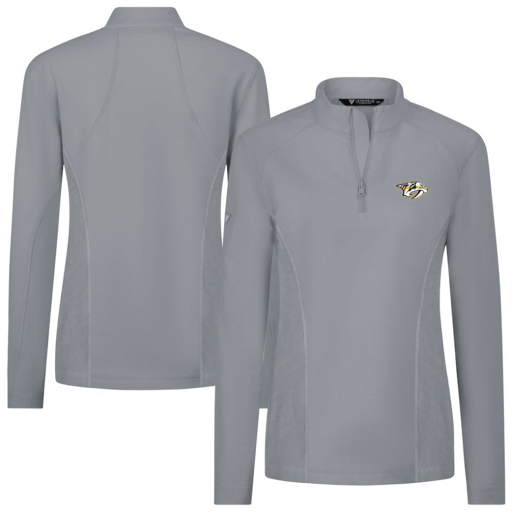 Nashville Predators Levelwear Women's Upright Quarter-Zip Pullover On Sale